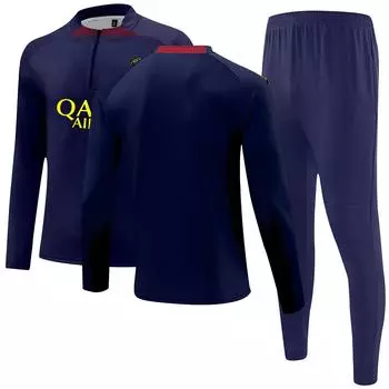 Футбольный костюм Футбольный клуб Мужской с длинным рукавом Спортивная одежда Дышащий Спортивный тренировочный Фитнес Беговой костюм 22