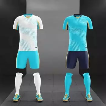 Футбольный костюм, мужская и женская дышащая быстросохнущая одежда с короткими рукавами, детская тренировочная одежда для соревнований 3XS
