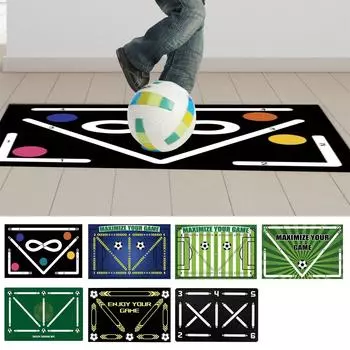 Футбольный коврик для ног, тренировочный противоскользящий коврик, диатомовая грязь, звукоизоляция для помещений, фитнес-коврик, спортивный мяч, контроль ног a