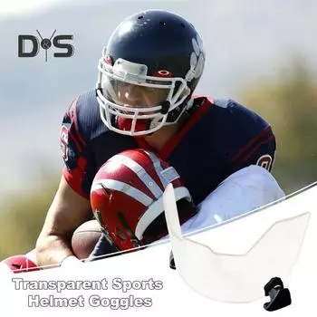 Футбольный козырек для юношей и взрослых, футбольный шлем, защитный козырек, устойчивый к царапинам, блокирующий УФ-излучение, защитный козырек для лица для футбольных видов спорта Sets