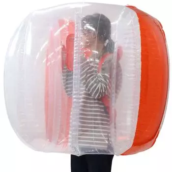 Футбольный мяч Bonarca Bubble Ball из ПВХ Bubble Ball Надувной мяч Bubble Ball Внешние размеры 120 см x 100 см Внутренние размеры 50 см Диаметр клапана 2 см
