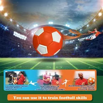 Футбольный мяч Curve Swerve, волшебная футбольная игрушка, отличный подарок для детей, идеально подходит для футбольных матчей на открытом воздухе, тренировок или игр