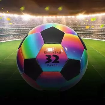 Футбольный мяч, футбольная игрушка для дома, водонепроницаемая, износостойкая, антиэкструзионная, из ПВХ, утолщенные футбольные спортивные аксессуары разноцветный