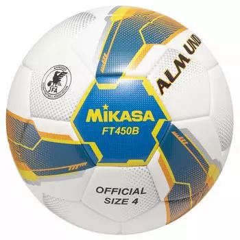 Футбольный мяч MIKASA 4 Сертифицированный мяч Японской футбольной ассоциации Мяч ALMUNDO с наклейкой для учеников начальной школы Рекомендуемое внутреннее давление синий