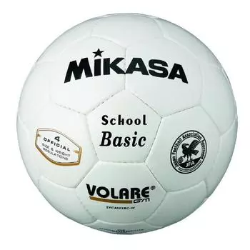 Футбольный мяч MIKASA 4, сертифицированный Японской футбольной ассоциацией, мяч для начальной школы, белый, рекомендуемое внутреннее давление, нет. (Для студентов) белый