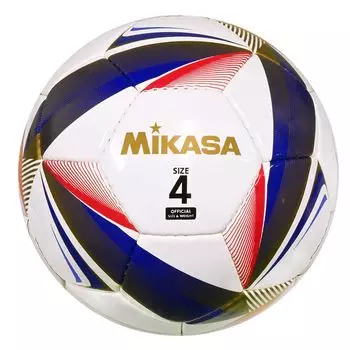 Футбольный мяч MIKASA 4, сертифицированный Японской футбольной ассоциацией, мяч для начальной школы, сшитый вручную, белый, рекомендуемое внутреннее давление Нет. (Для студентов) белый