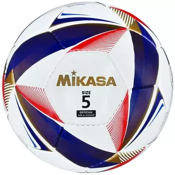 Футбольный мяч MIKASA 5, сертифицированный Японской футбольной ассоциацией, мяч для старших классов, сшитый вручную, белый, рекомендуемое внутреннее давление Нет. (Для белый