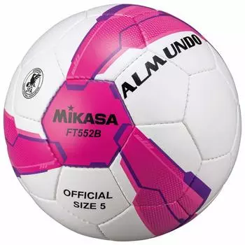 Футбольный мяч MIKASA, сертифицированный Японской футбольной ассоциацией, мяч 5 ALMUNDO для учеников старших и младших классов Рекомендуемое внутреннее давление розовый