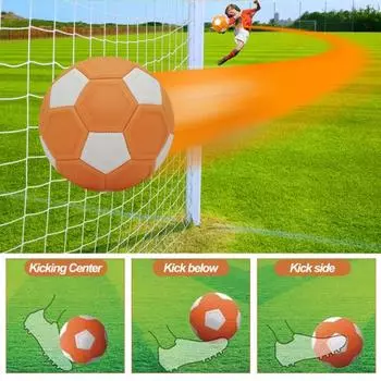 Футбольный мяч с волшебной кривой, износостойкий, легко сгибаемый, на открытом воздухе, в помещении, изогнутый из ЭВА, футбольная игрушка, спортивные аксессуары