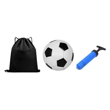 Футбольный мяч тренировочный размер 4 с насосом и сумкой для хранения (Футбольный набор)