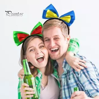 Футбольный обруч для волос с надписью «Christmas Cheers» Декоративная детская повязка на голову с бантом Декор Футбольная тематика Цветная повязка на голову с флагом страны C