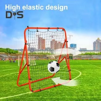Футбольный отбойник, регулируемая сетка для отскока, портативное футбольное тренировочное оборудование с отдачей для лакросса, софтбола, бейсбола, футбола красный