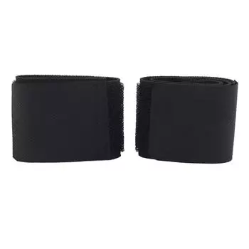 Футбольный щиток для голени с фиксированной застежкой-липучкой, регулируемый эластичный спортивный ремешок для защиты голени(черный) чёрный