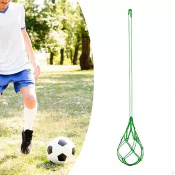 Футбольный тренажер для тренировок по навыкам управления, тренировочное оборудование для детей и взрослых, футбольный нейлон зелёный