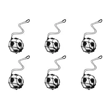 Футбольный тренажер для ударов по мячу Футбольный мяч Сетка для удара Футбольные тренажеры (черный)