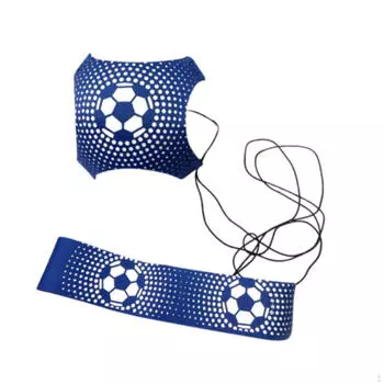 Футбольный тренер Kick Soccer Training, вспомогательное упражнение для начинающих и профессионалов, индивидуальная практика с эластичной веревкой синий