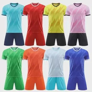 Футбольный тренировочный костюм для молодежи и взрослых – спортивная форма для команд с короткими рукавами для студентов 2XS
