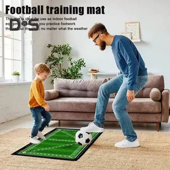 Футбольный тренировочный коврик для улучшения контроля свода стопы, нескользящий футбольный тренировочный коврик для улучшения навыков владения мячом, спортивный футбольный коврик для контроля мяча и ведения мяча D