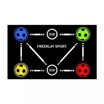 Футбольный тренировочный коврик Dribble Multiuse Shock Absorbing Equipment,