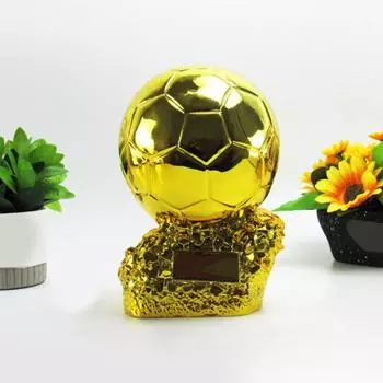 Футбольный трофей из смолы Золотой мяч Чемпионата по футболу Приз Коллекционная награда для игрока S