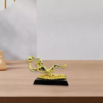 Футбольный трофей, кубок для футбольной награды, легкие изделия из смолы, украшение для вратаря