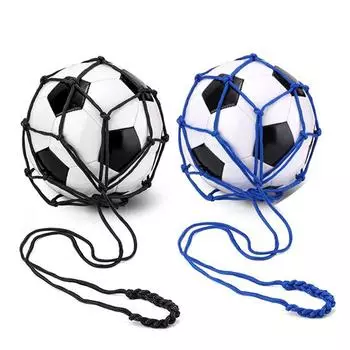 Футбольный ударный бросок, тренировочная помощь для соло, прочный тренажер для футбольного удара, бросок чёрный