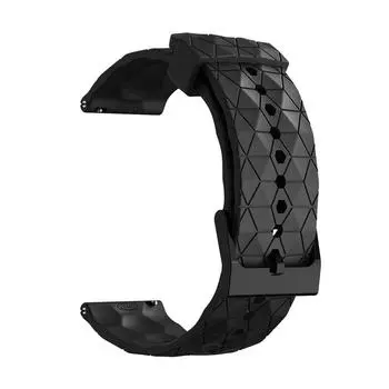 Футбольный узор Смарт-часы ремешки Регулируемые водонепроницаемые для часов GT3 42 мм НОВЫЙ Navy Blue