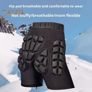 Футбольный защитный пояс для бедер, ягодиц, копчика, 3D-мягкие компрессионные шорты для сноуборда, катания на коньках, катания на лыжах, баскетбола, велоспорта, регби L B