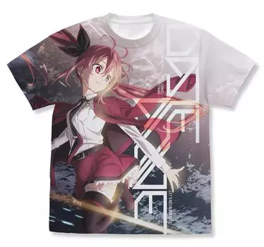 Футболка 2D Cospa Date A Live IV Котори Ицука с полной графикой БЕЛАЯ, размер S, хлопок