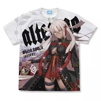 Футболка 2D Cospa Order Alter Okita Full Graphic WHITE M size [Официальная] Fate/Grand Ego/Souji [Alter] белый