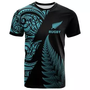 Футболка 3D New Zealand Maori Rugby Ball Printing Sports Fitness Quick Dry Футболки для мужчин Детская мода Гавайская спортивная одежда Верх S