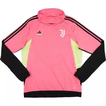 Футболка Adidas Juventus 2022-23 Pro Striped Fashion Simple Color Block с длинным рукавом, унисекс, розовая HS7555 M
