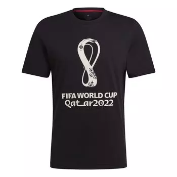Футболка Adidas Soccer с коротким рукавом FIFA World Cup Graphic TK911 Black S 2022(TM) Мужской (HD6367)