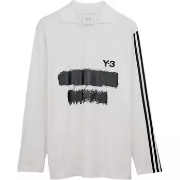 Футболка adidas x Y-3 U GFX Logo L/S белая унисекс уличная одежда JM3233 S