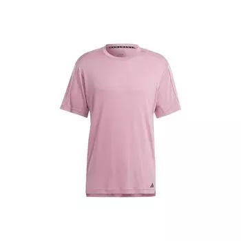 Футболка Adidas Yoga Training с графическим принтом, мужские топы, фиолетово-розовые IP2363 M