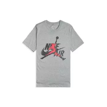 Футболка Air Jordan Classics с принтом Jumpman, мужские топы, серая BV5905-091 M