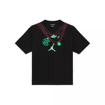 Футболка Air Jordan x Clot Jade Черные мужские топы DJ9740-010 M