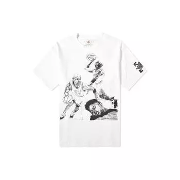 Футболка Air Jordan x Off-White Белые мужские топы DB4300-100 M