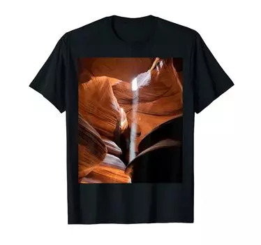 Футболка Aja с абстрактным световым лучом из каньона Аризоны Антилопы чёрный