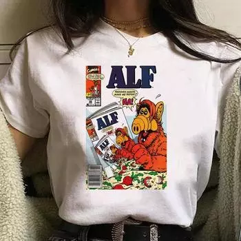 Футболка Alf Tee женская Y2K футболка женская смешная графическая одежда S