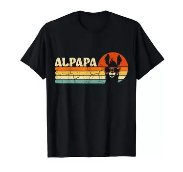 Футболка Alpapa Alpaca Llama Fan Liebarber Dad Frischgebakkener Vater