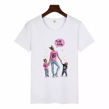 Футболка Amour Casual Mom Life Is The Best Life с принтом Футболка Feminist Women Harajuku T M белый