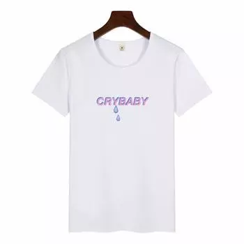 Футболка Amour, повседневная рубашка с принтом Cry Baby Melanie Martinez, феминистская женская футболка в стиле Харадзюку, плюс M белый