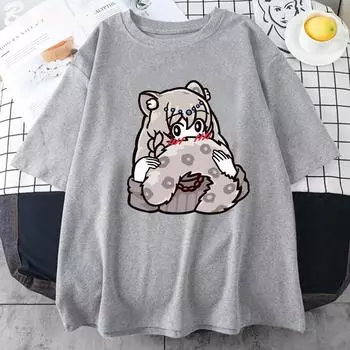 Футболка аниме Arknights Pramanix Siege Silence Skadi Game Cosplay унисекс из чистого хлопка для мужчин и женщин, летние принты с героями мультфильмов, короткие S