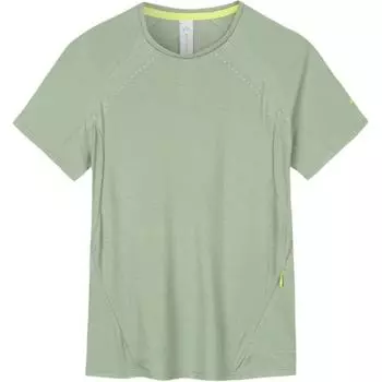 Футболка Anta Champion All-Weather Series, однотонная, с круглым вырезом, удобная, универсальная, дышащая, с коротким рукавом, женская, зеленая 162430112-2 M