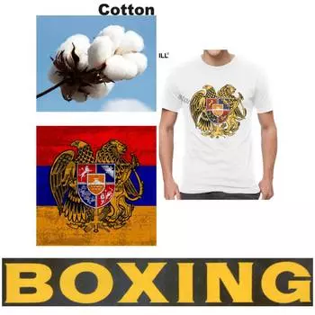 Футболка Armenia MMA Kick Boxing UFC Muay Thai с графическим ретро-винтажным армянским символом орла, 3D-принтом для мужчин и женщин с коротким рукавом и круглым вырезом XS