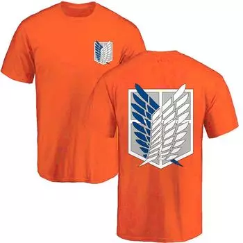 Футболка «Атака Титанов» «Крылья свободы Микаса», женские футболки с круглым вырезом, хлопковые летние топы с короткими рукавами и карманами большого размера, одежда XS