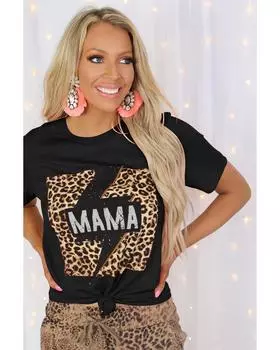 Футболка Azura Exchange с графическим принтом Leopard Lightning S чёрный