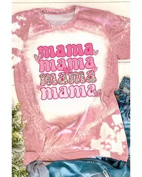 Футболка Azura Exchange с выбеленным рисунком в виде леопардового сердца M розовый