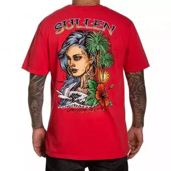 Футболка байкера с татуировкой Sullen Art Collective Surfer Girl Premium M
